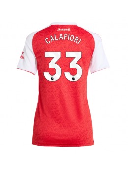 Arsenal Riccardo Calafiori #33 Replika Hemmakläder Dam 2025-26 Kortärmad